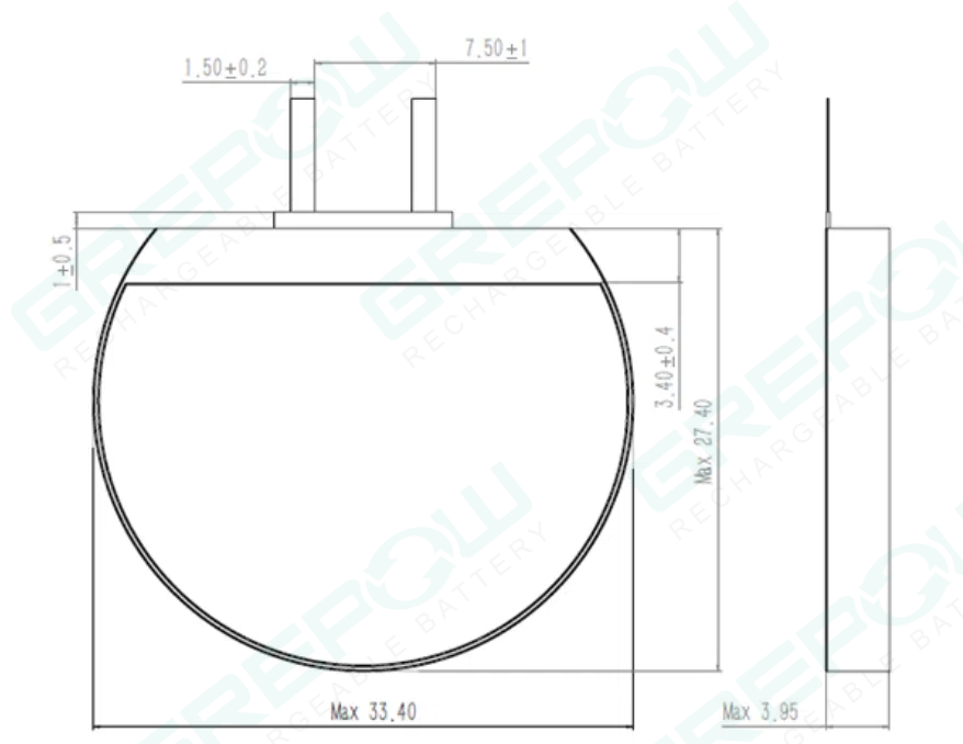 圓形電池型號結構圖